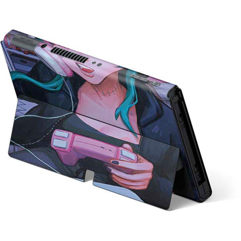 Anime Catgirl Gamer Nerd by Ivy Dolamore Nintendo Switch OLED (2021) Skin